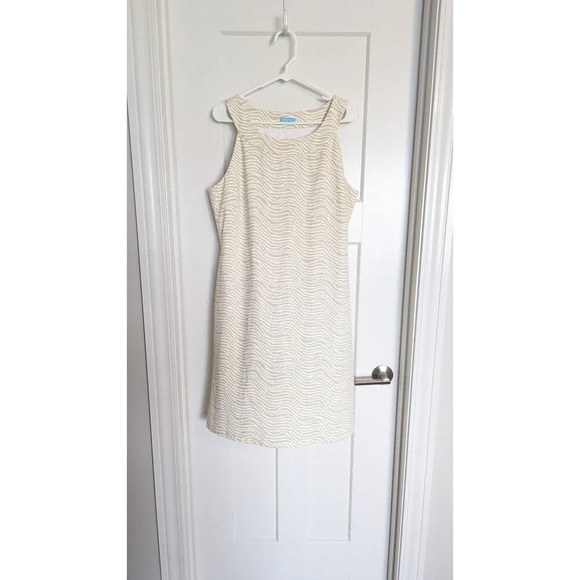 J. McLaughlin Animal Print Cream Dress Stretchy sz XL - Picture 2 of 5